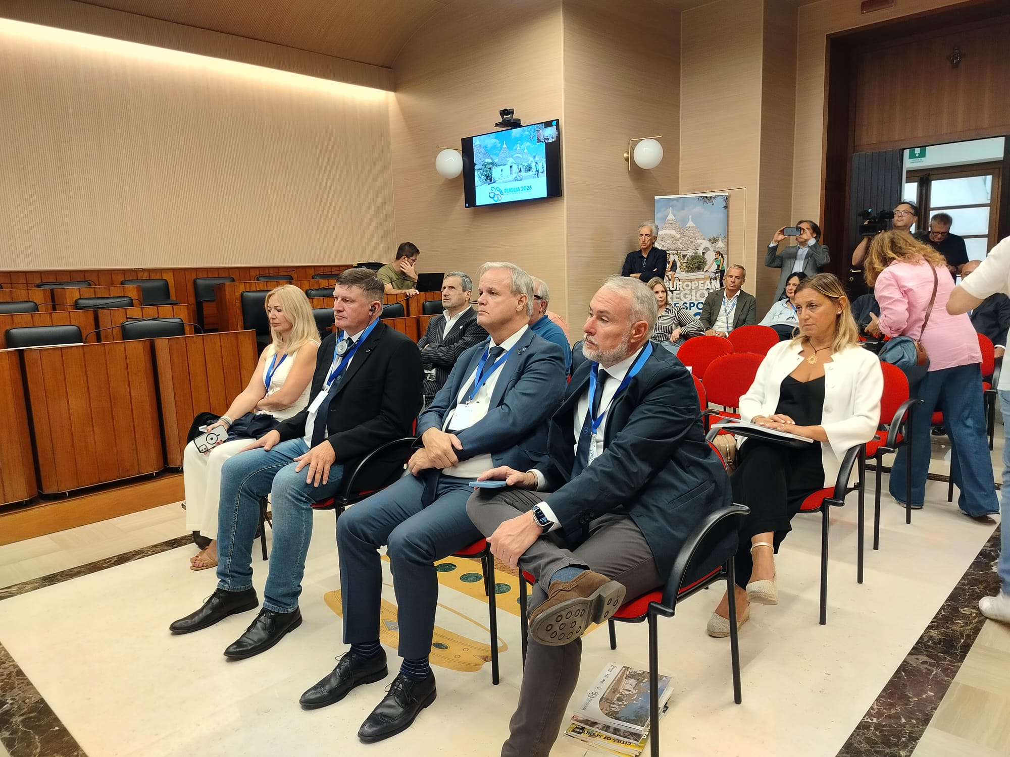 Galleria Regione Europea dello Sport 2026: il Comitato di Valutazione della candidatura è in Puglia per le procedure di voto - Diapositiva 1 di 7