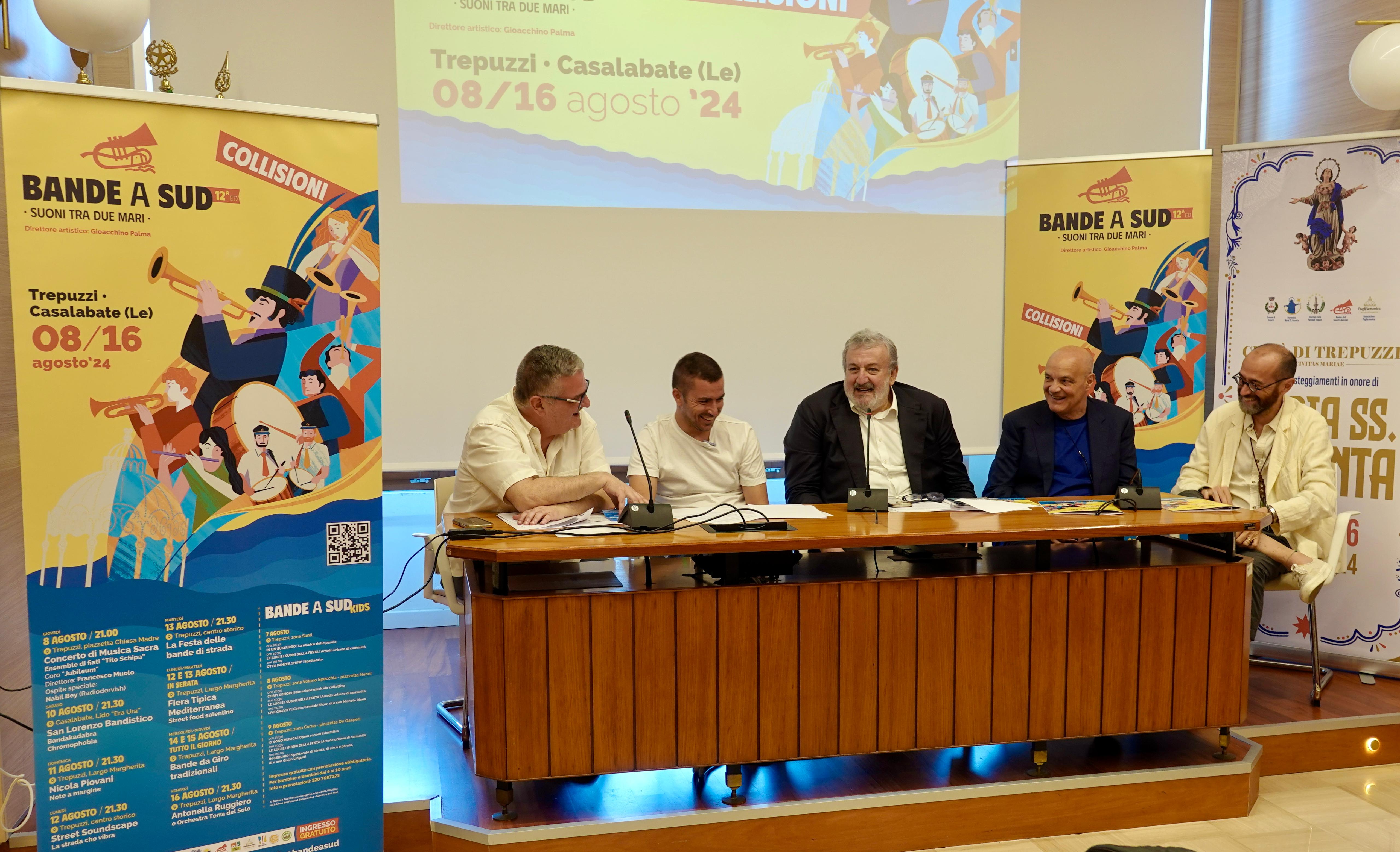 Galleria PRESENTATO IL FESTIVAL DEGLI IMMAGINARI BANDISTICI “BANDE A SUD”. LA DODICESIMA EDIZIONE, DEDICATA ALLE “COLLISIONI”, IN PROGRAMMA A TREPUZZI E CASALABATE (LECCE) DALL’8 AL 16 AGOSTO - Diapositiva 4 di 6