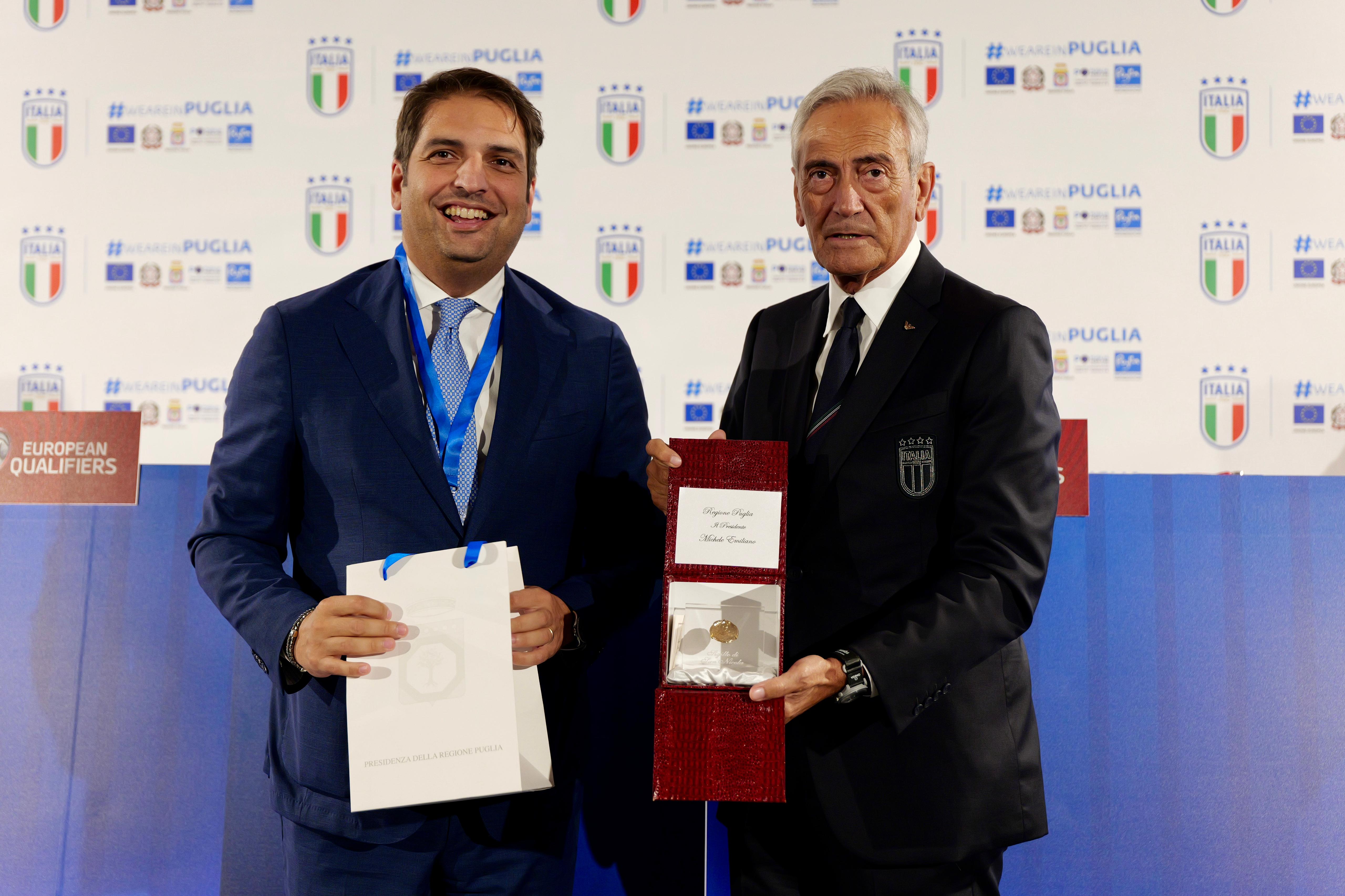 Galleria Sport, accoglienza e bellezza: la forza della Puglia al centro della partnership tra Regione e FIGC - Diapositiva 1 di 4