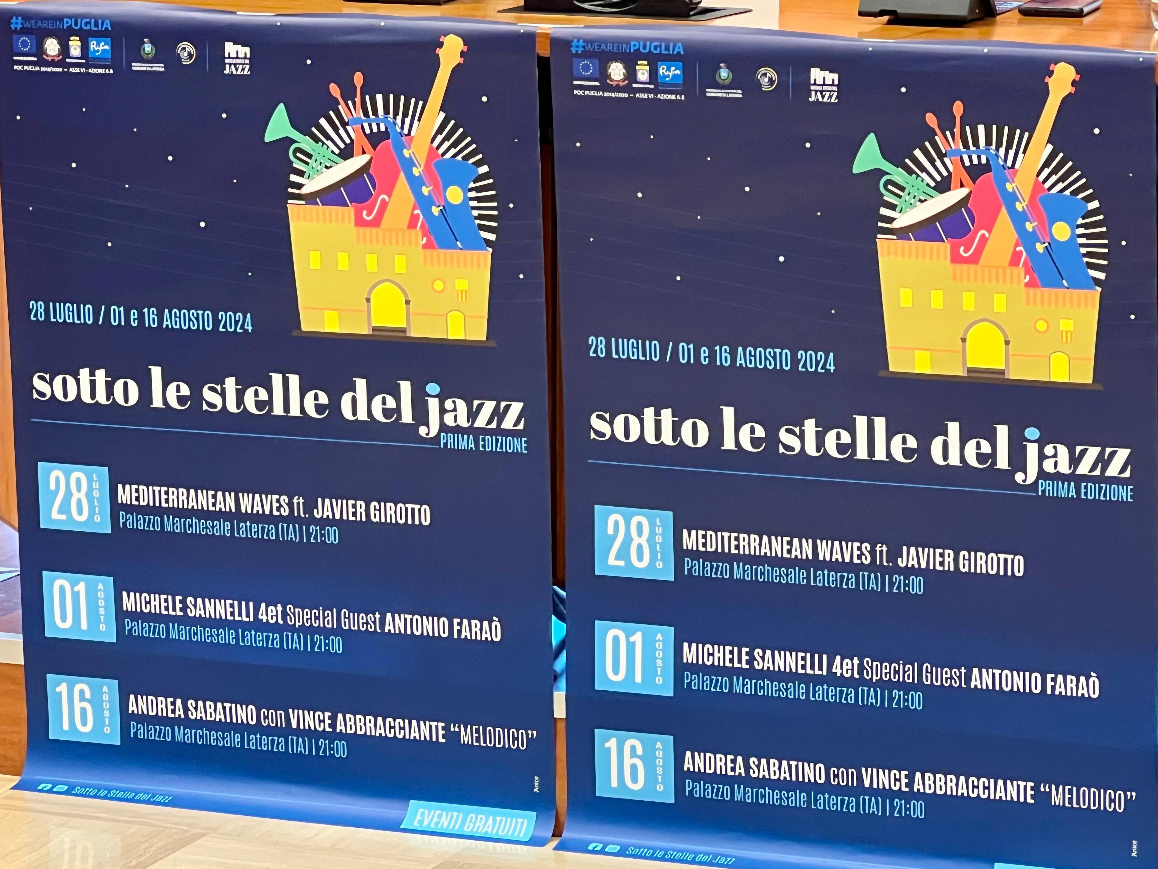 Galleria Sotto le stelle del jazz: la rassegna musicale a Laterza (Ta) il 28 luglio, l’1 e il 16 agosto 2024 - Diapositiva 3 di 12