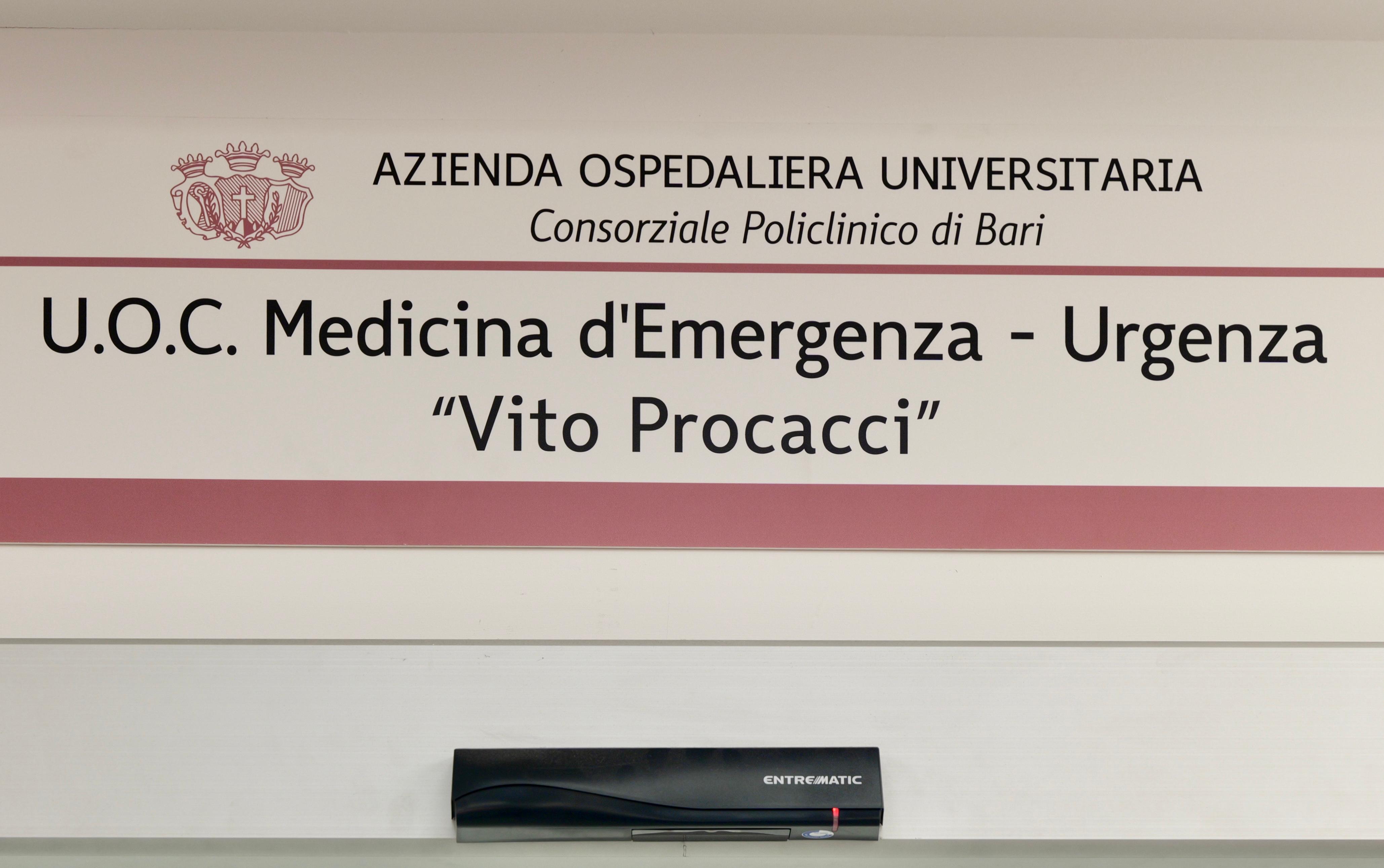 Galleria Pronto soccorso del Policlinico di Bari intitolato a Vito Procacci - Diapositiva 5 di 5