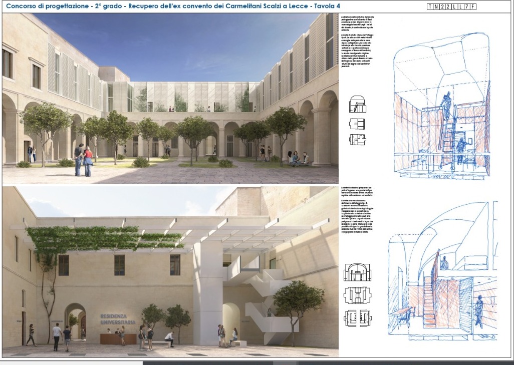 Galleria Leo: giunto a conclusione il concorso di progettazione per la nuova residenza universitaria presso l’ex caserma Cimarrusti di Lecce - Diapositiva 3 di 3