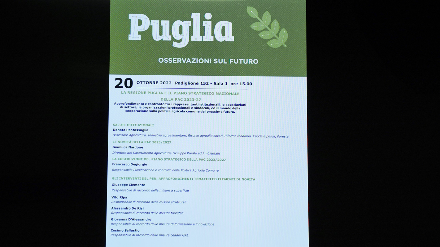Galleria FdL 22. Sviluppo rurale del futuro: la Puglia verso il nuovo Piano strategico nazionale della PAC 2023-2027 - Diapositiva 4 di 6
