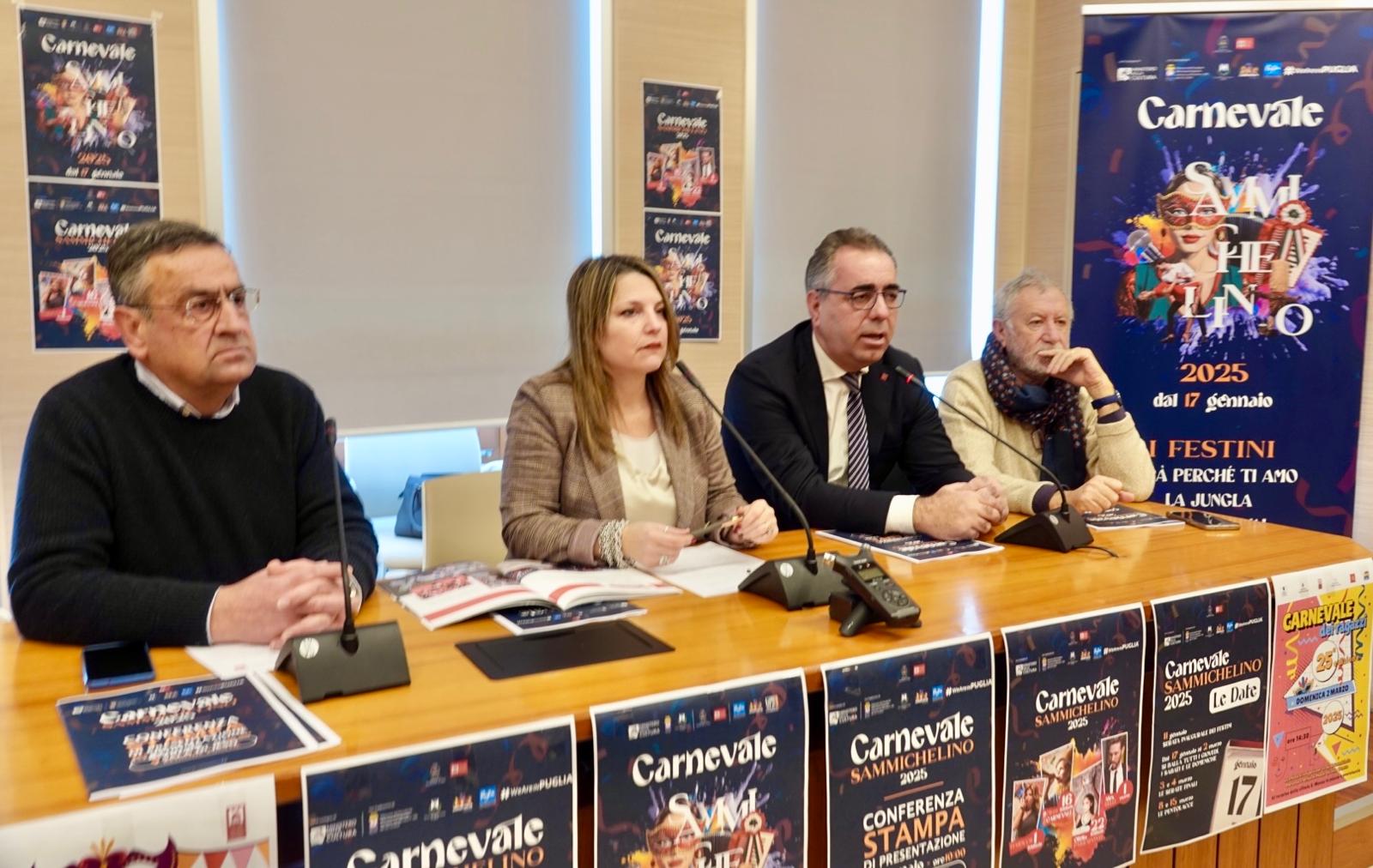 Galleria Presentata l’edizione 2025 del Carnevale Sammichelino: dal 17 gennaio al 4 marzo l’omene curte e i tradizionali festini attendono i visitatori a Sammichele di Bari - Diapositiva 10 di 15