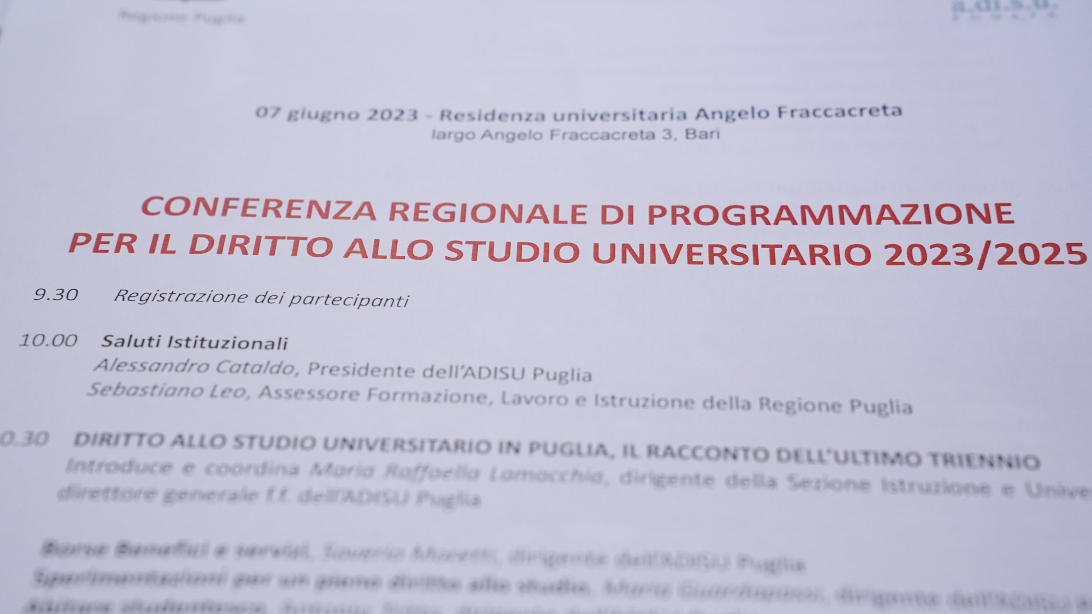 Galleria L’assessore Leo “Il presente e il futuro del diritto allo studio per una Puglia Regione Universitaria” - Diapositiva 3 di 13