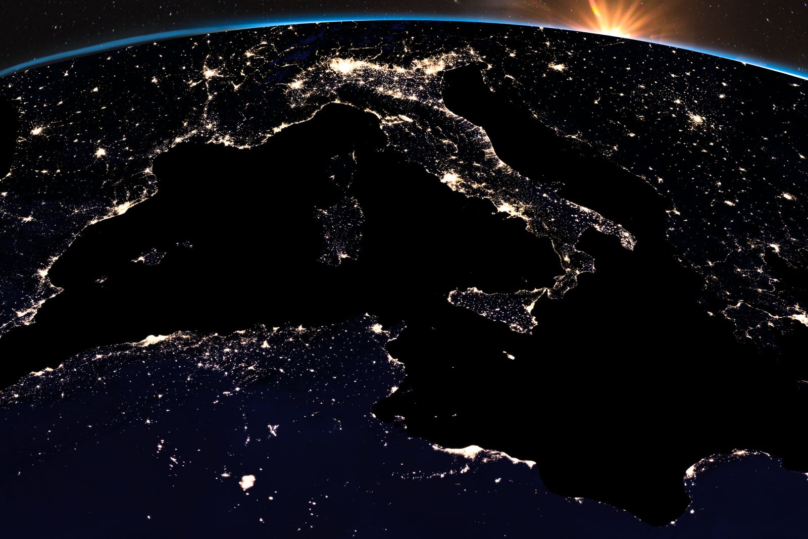 L'Italia vista dalla Stazione Spaziale Internazionale