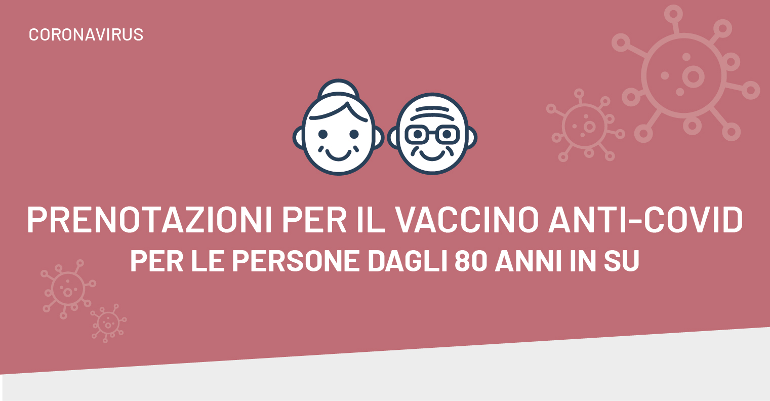 Vaccino anti-Covid: prenotazioni per le persone dagli 80 ...